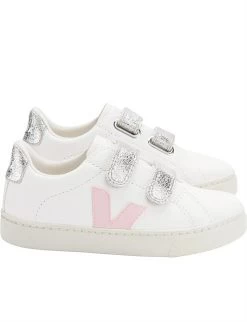 Veja Small Esplar Velcro Sneaker (Girls)