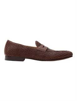 TAN WEAVE LOAFER