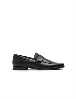Shoe Store 22 Morris Road Mocc Slip On Black Calf