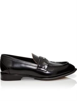 Alexander McQueen SEAL BUTTON LOGO LOAFER