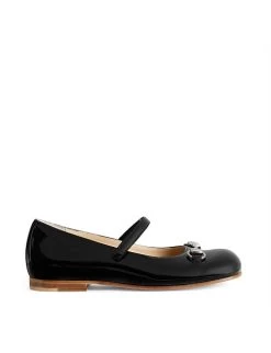 Gucci Children's Ballet Flat With Horsebit