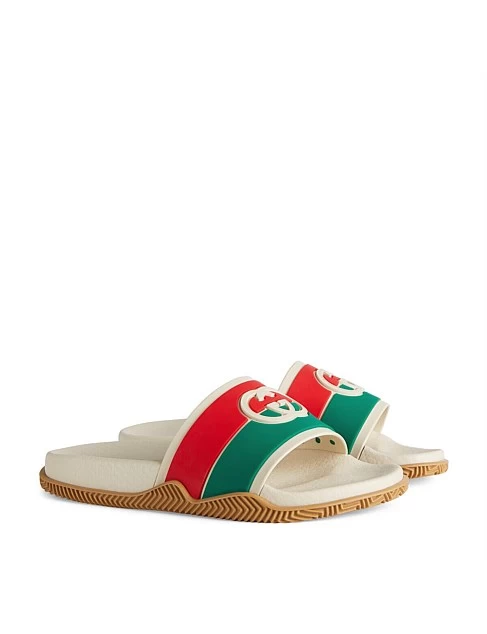Gucci Children's Interlocking G Slide Sandal 2 Gucci Children's Interlocking G Slide Sandal - Image 2