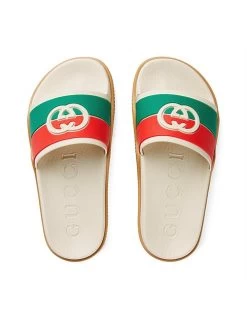 Gucci Children's Interlocking G Slide Sandal 7 Gucci Children's Interlocking G Slide Sandal -Shoe Store 2538335 22276011 10360551