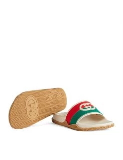Gucci Children's Interlocking G Slide Sandal 9 Gucci Children's Interlocking G Slide Sandal -Shoe Store 2538335 22276011 10360553